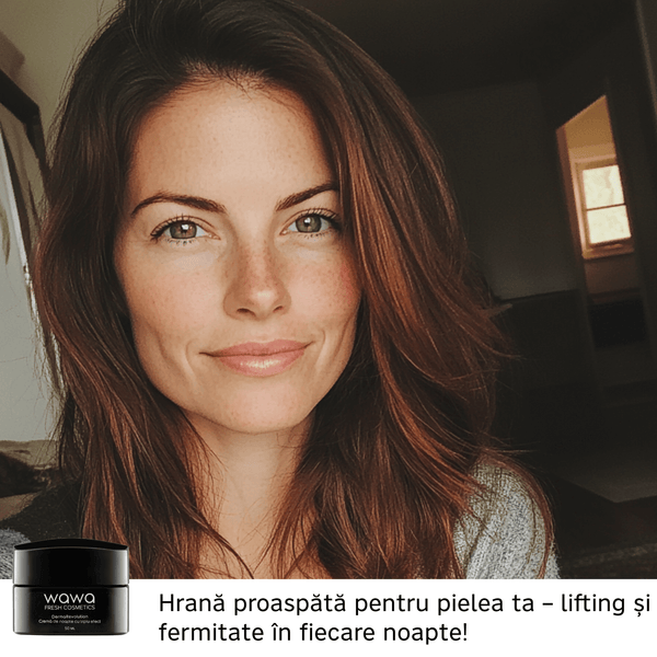 DermaRevolution Cremă de noapte cu triplu efect (rejuvenare, depigmentare și restructurare) - Wawa Fresh Cosmetics